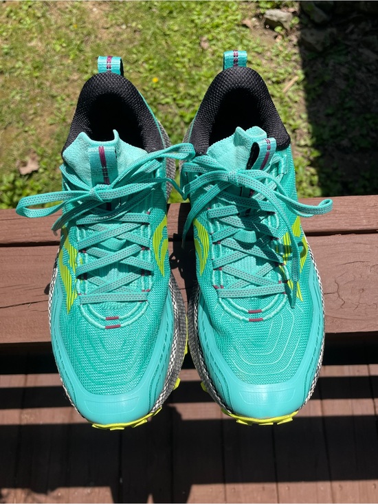 Saucony Shoes - EUC Saucony Teal & Yellow Women's Athletic Trail Running Shoes